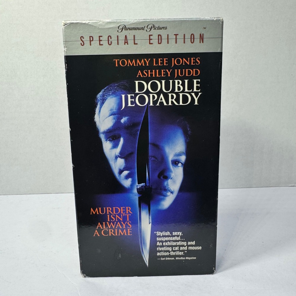 Double Jeopardy Special Edition‎ VHS Tommy Lee Jones Ashley Judd Paramount VTG